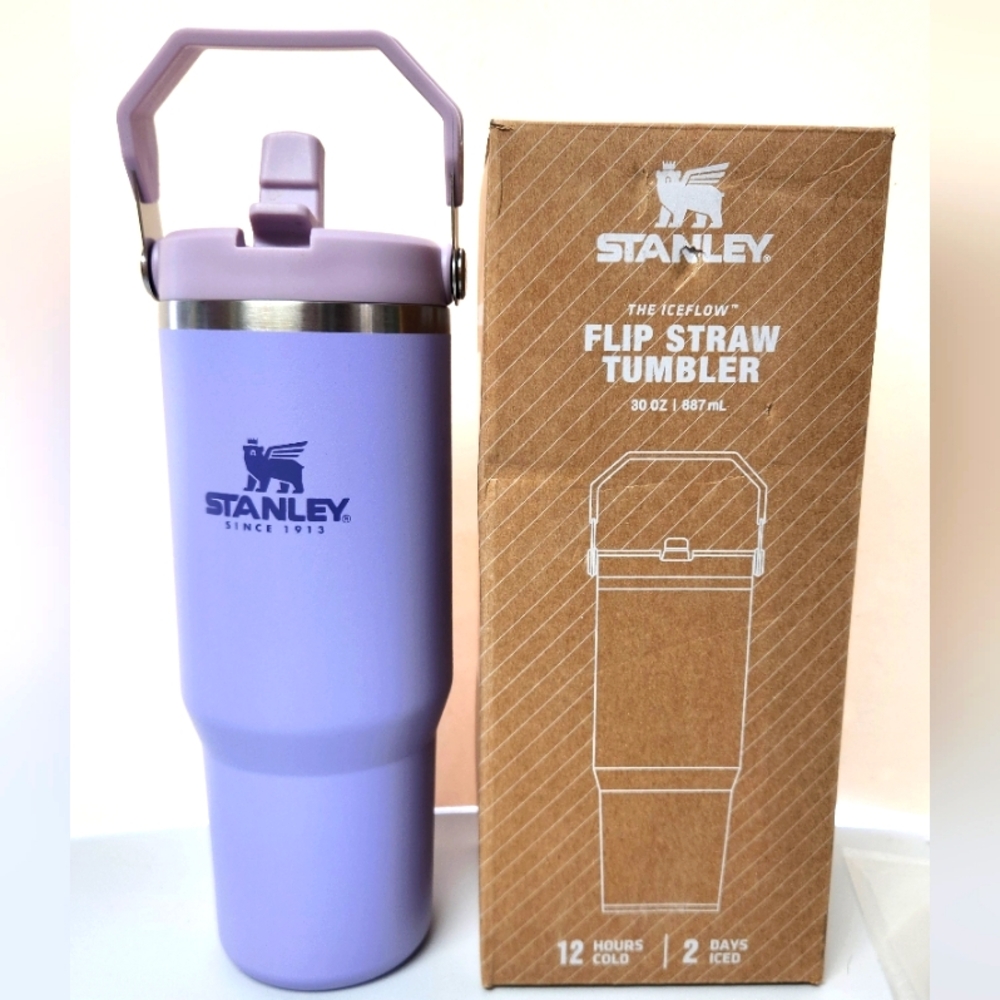 Stanley Purple Water Bottle with Flip Top Lid